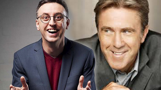 Mark and Kel Knight purveying stand-up comedy.
